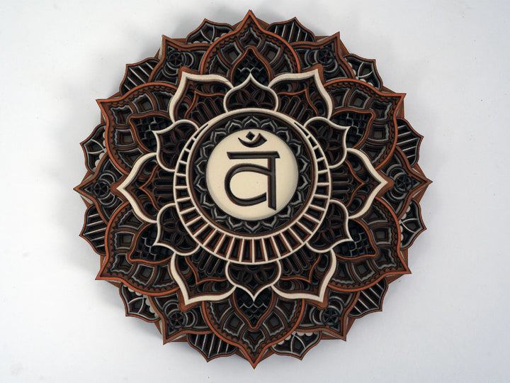 Chakra Mandala Set Wooden Wall Art