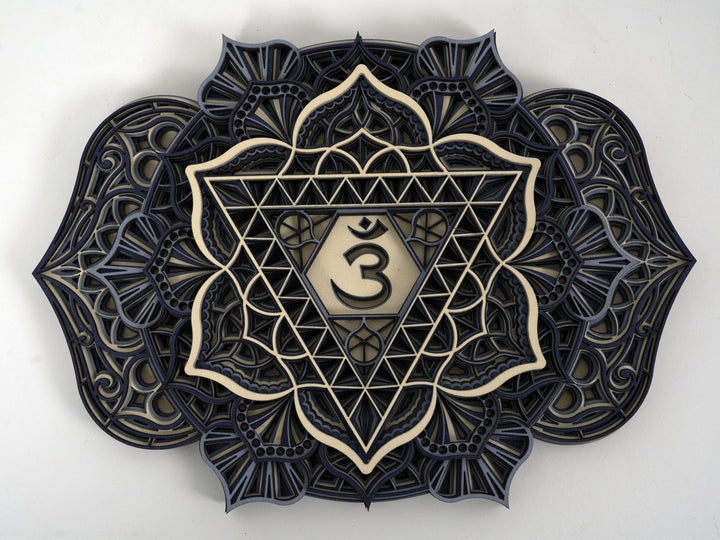 Chakra Mandala Set — 7 Wooden 3D Mandalas