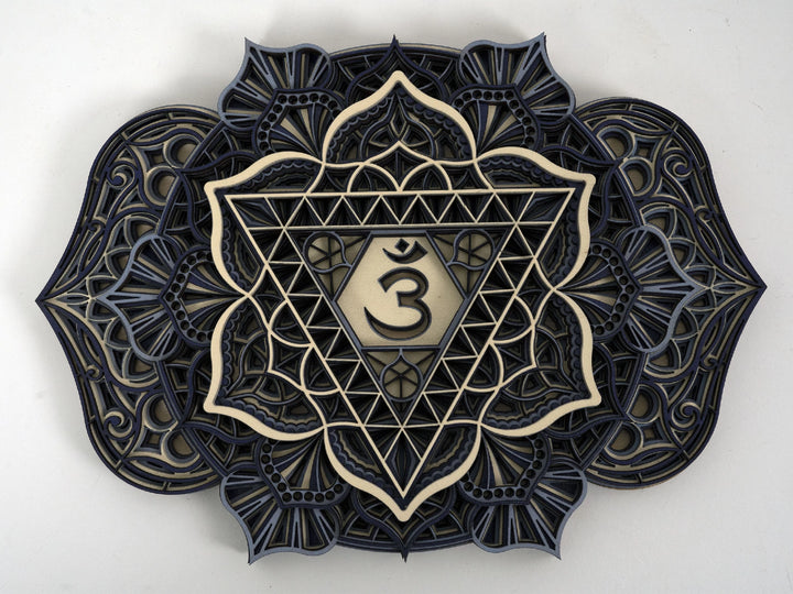 Chakra Mandala Set Wooden Wall Art