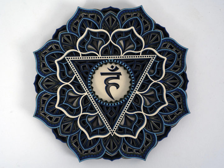 Chakra Mandala Set Wooden Wall Art