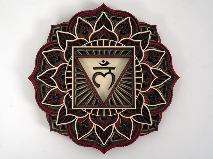 Chakra Mandala Set Wooden Wall Art