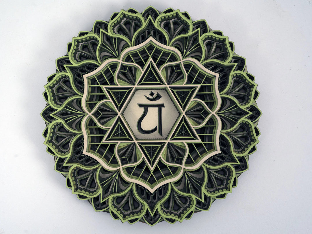 Chakra Mandala Set Wooden Wall Art