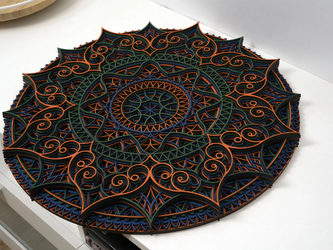 Boho Wooden Mandala Wall Decor