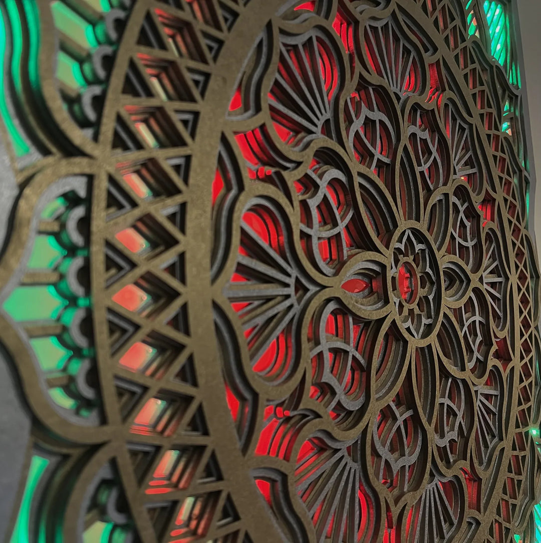 Color Changing Mandala Wall Art LED Wall Hanging