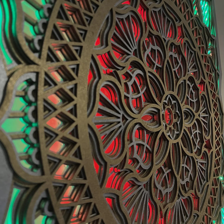 Color Changing Mandala Wall Art LED Wall Hanging