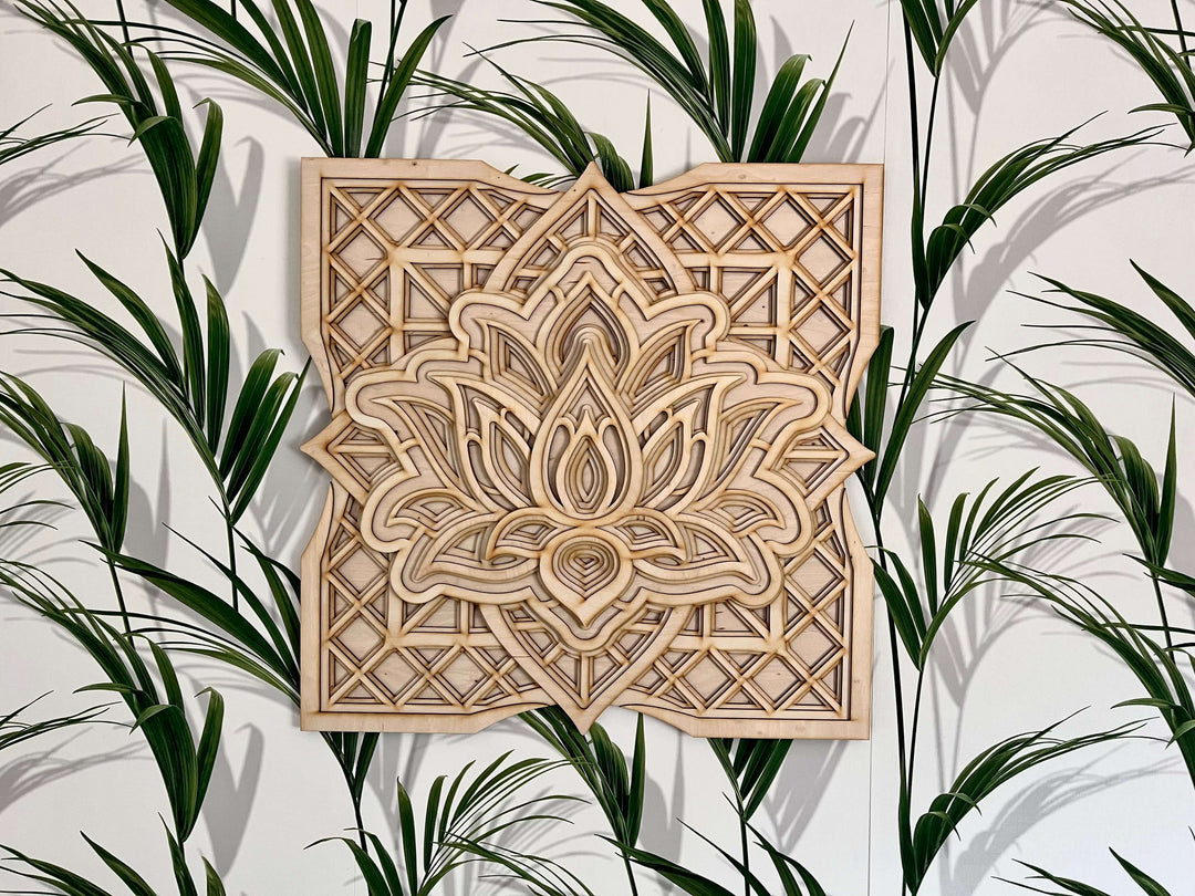 Lotus Flower Mandala Wall Art