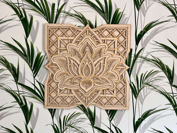 Lotus Flower Mandala Wall Art