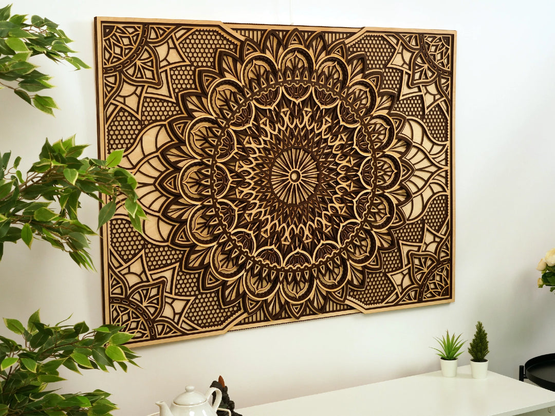 Bohemian Wooden Mandala Wall Art