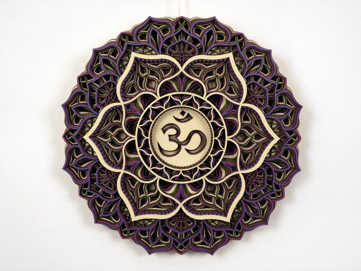 Crown Chakra Wooden Mandala