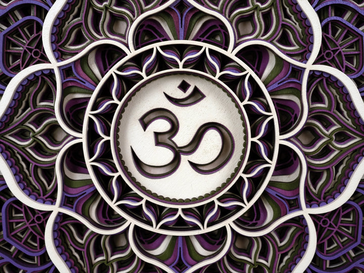 Crown Chakra Wooden Mandala