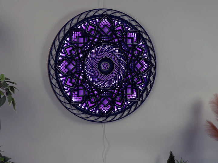 Sacred Geometry Mandala | Glowing LED Mood Light