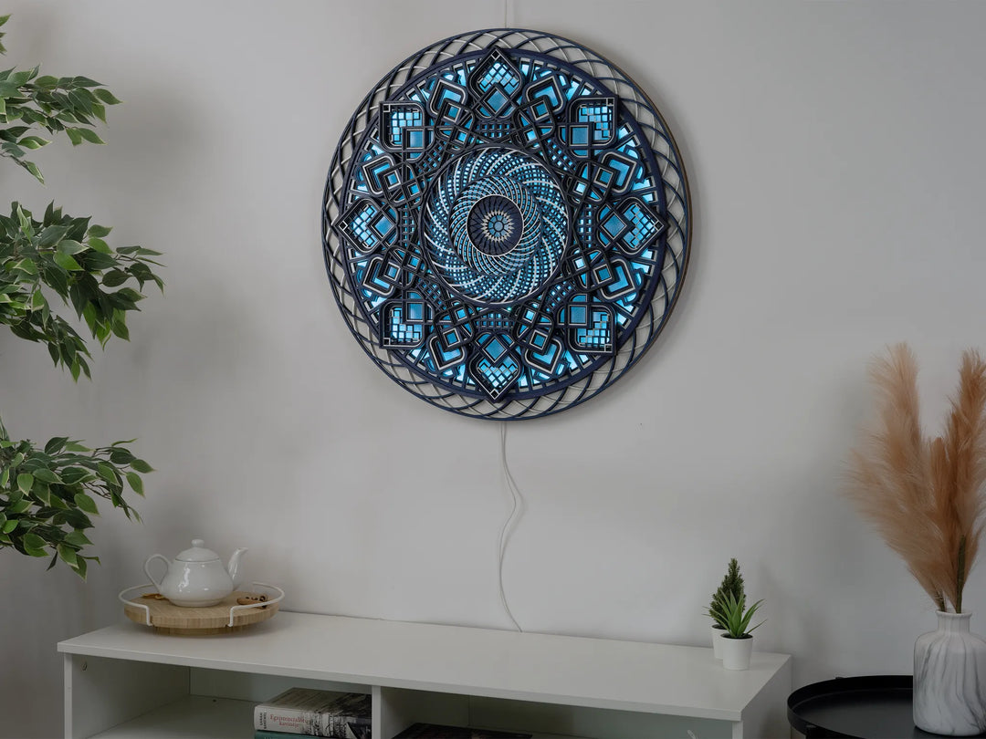 Sacred Geometry Mandala | Glowing LED Mood Light