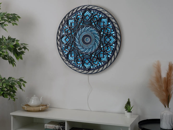 Sacred Geometry Mandala | Glowing LED Mood Light