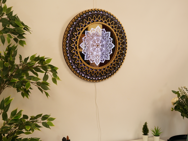 Glowing LED Flower Mandala