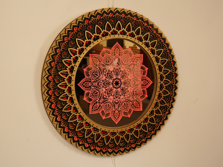 Glowing LED Flower Mandala