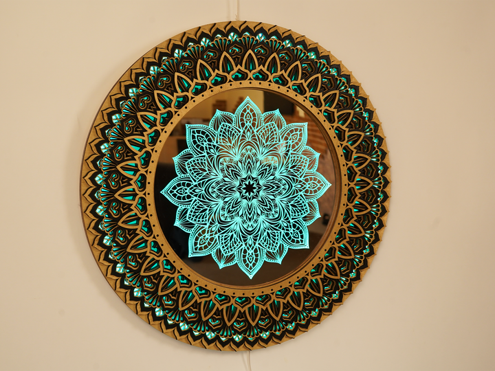 Glowing LED Flower Mandala