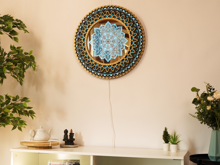 Glowing LED Flower Mandala