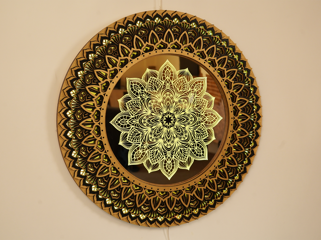 Glowing LED Flower Mandala