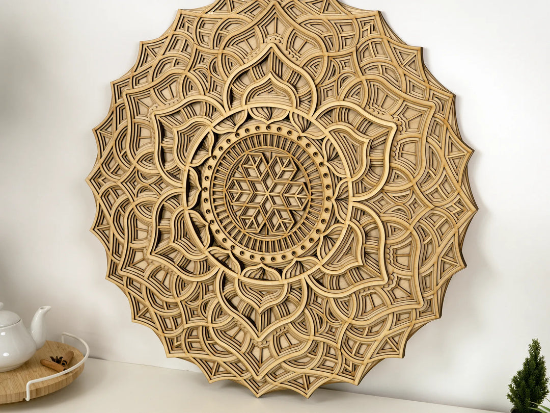 Hexagon Wooden Mandala Wall Art
