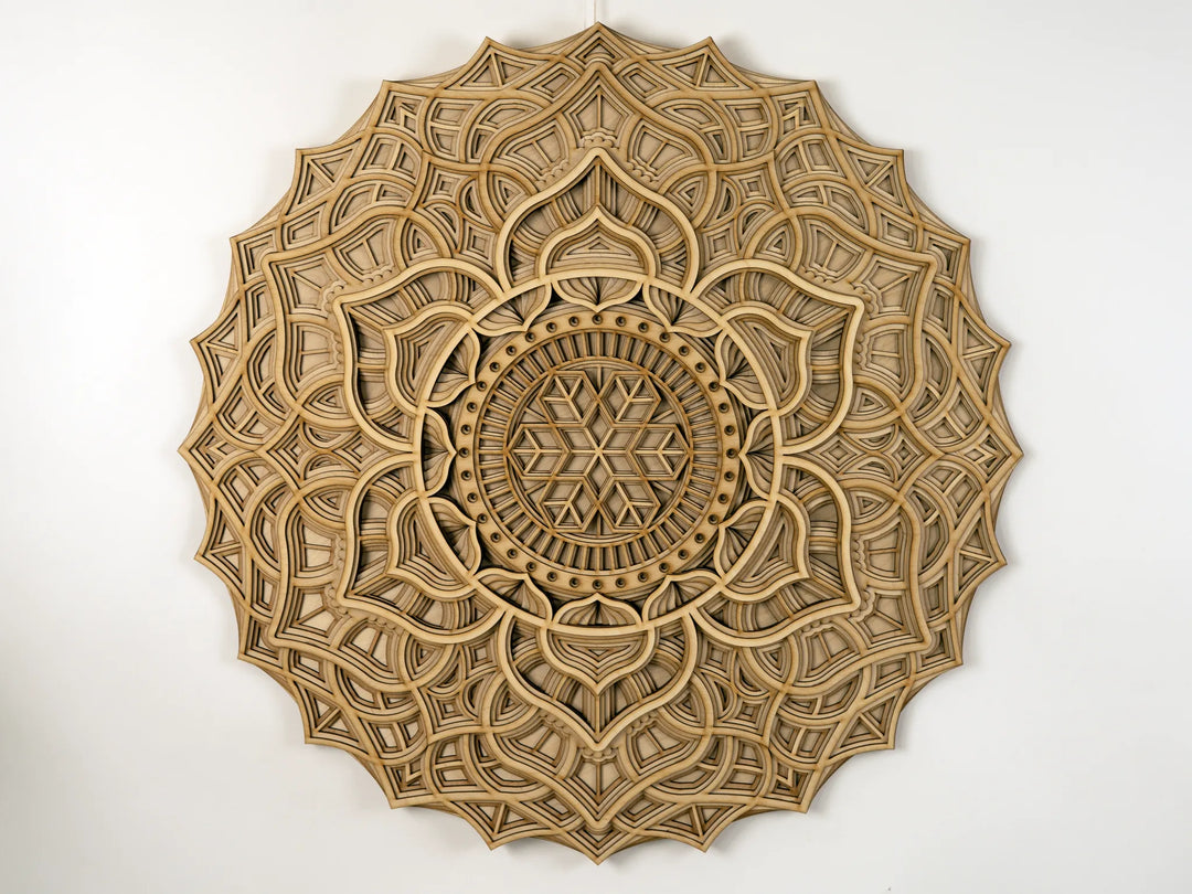 Hexagon Wooden Mandala Wall Art