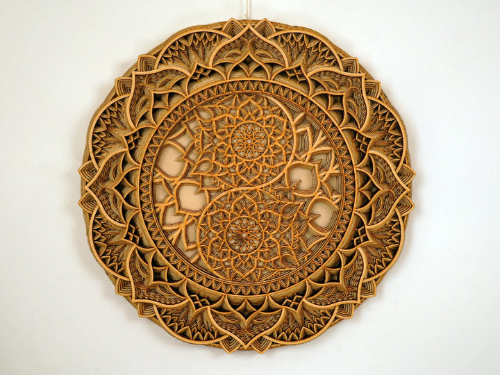 Yin Yang Wooden Mandala Wall Art