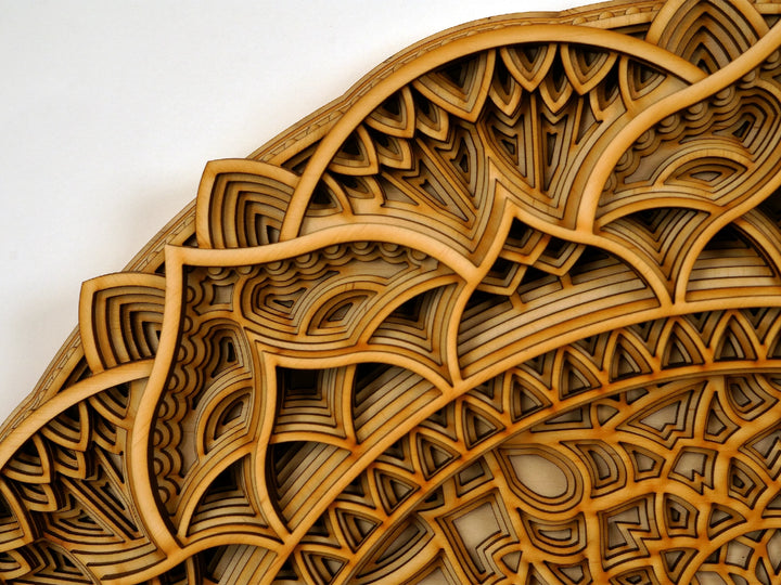 Yin Yang Wooden Mandala Wall Art