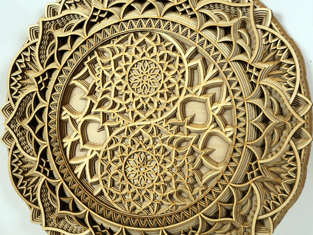 Yin Yang Wooden Mandala Wall Art