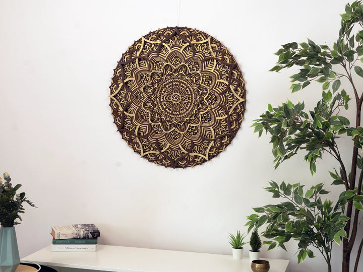 Ornamental Wooden Mandala Wall Decor
