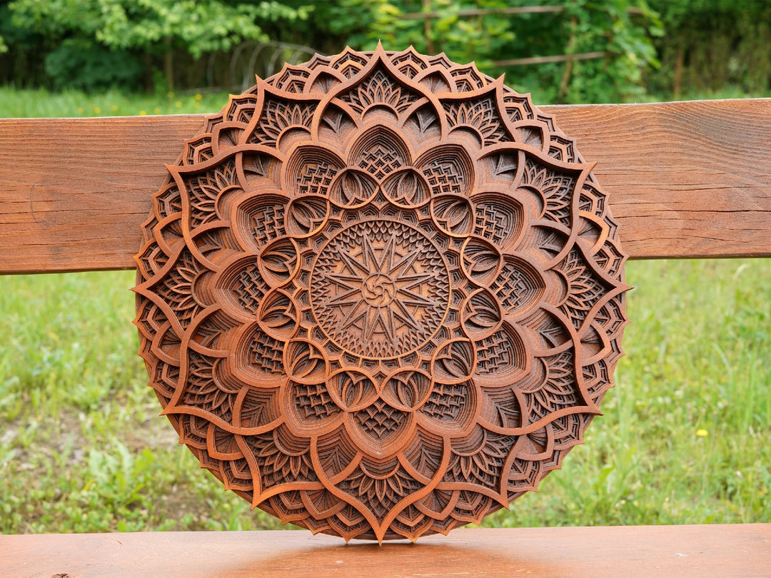 Ornamental Wooden Mandala Wall Decor