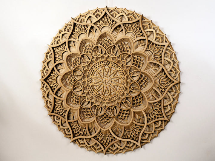 Ornamental Wooden Mandala Wall Decor