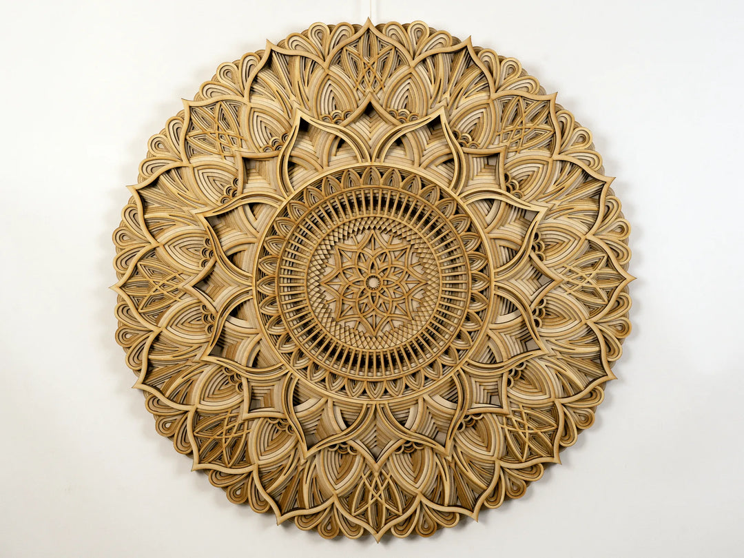 Boho Style Wooden Mandala Wall Art