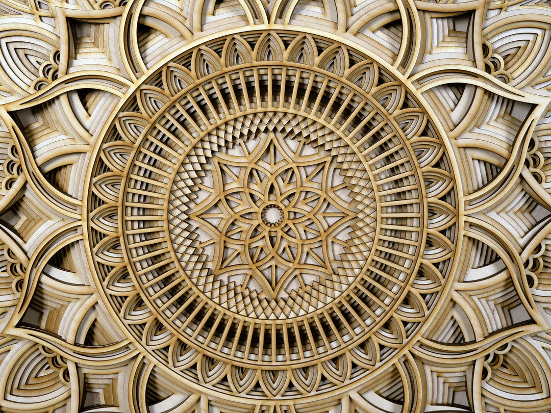 Boho Style Wooden Mandala Wall Art