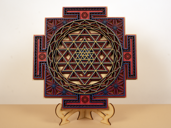 Eco friendly sacred geometry mandala wall hanging