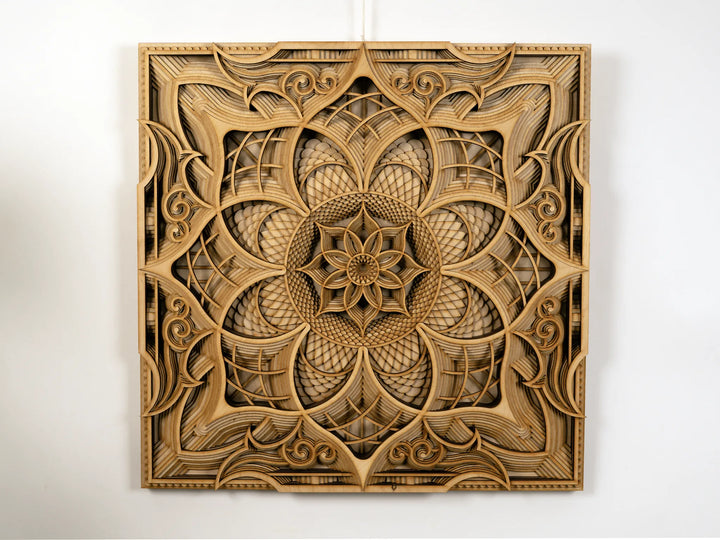 Elegant Square Mandala Wall Art