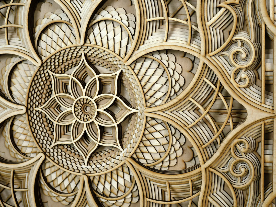 Elegant Square Mandala Wall Art