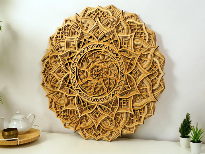 Meditation Wooden Mandala Wall Art
