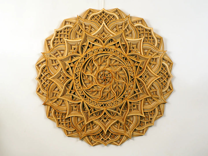 Meditation Wooden Mandala Wall Art