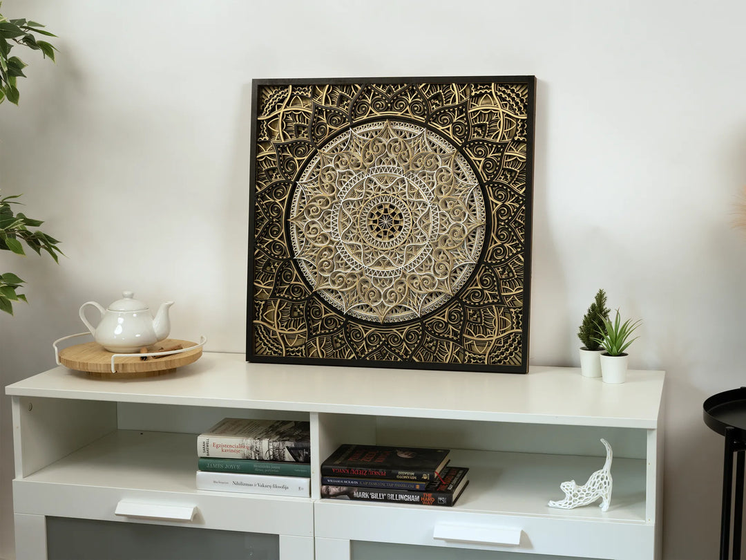 Handcrafted Wooden Mandala Wall Art