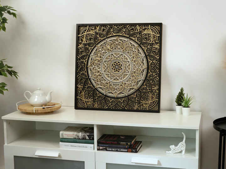 Handcrafted Wooden Mandala Wall Art