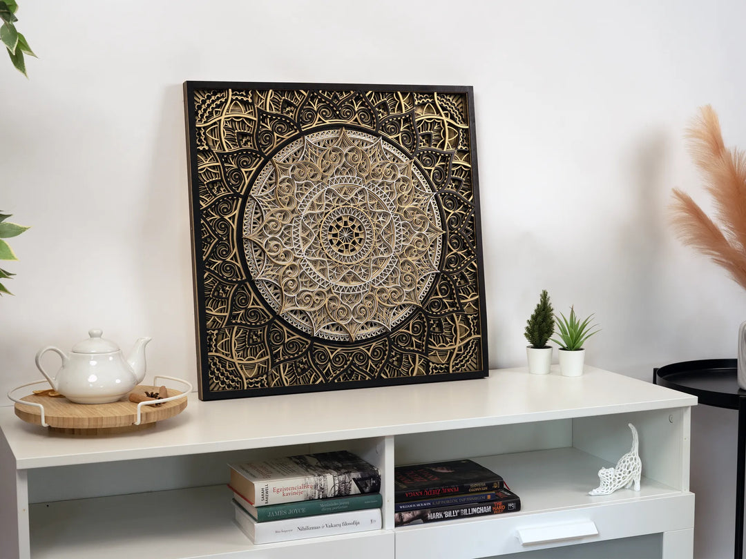 Handcrafted Wooden Mandala Wall Art