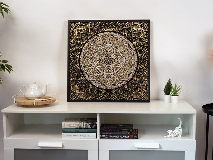 Handcrafted Wooden Mandala Wall Art