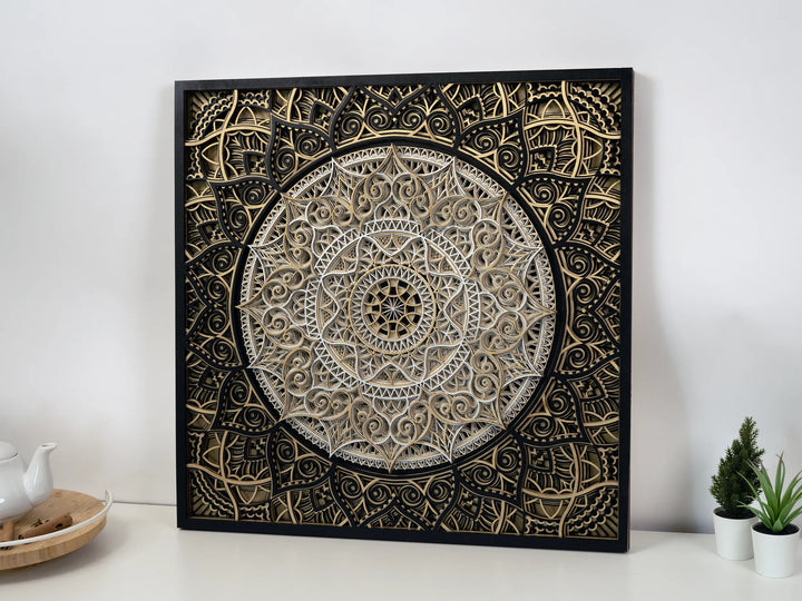Handcrafted Wooden Mandala Wall Art