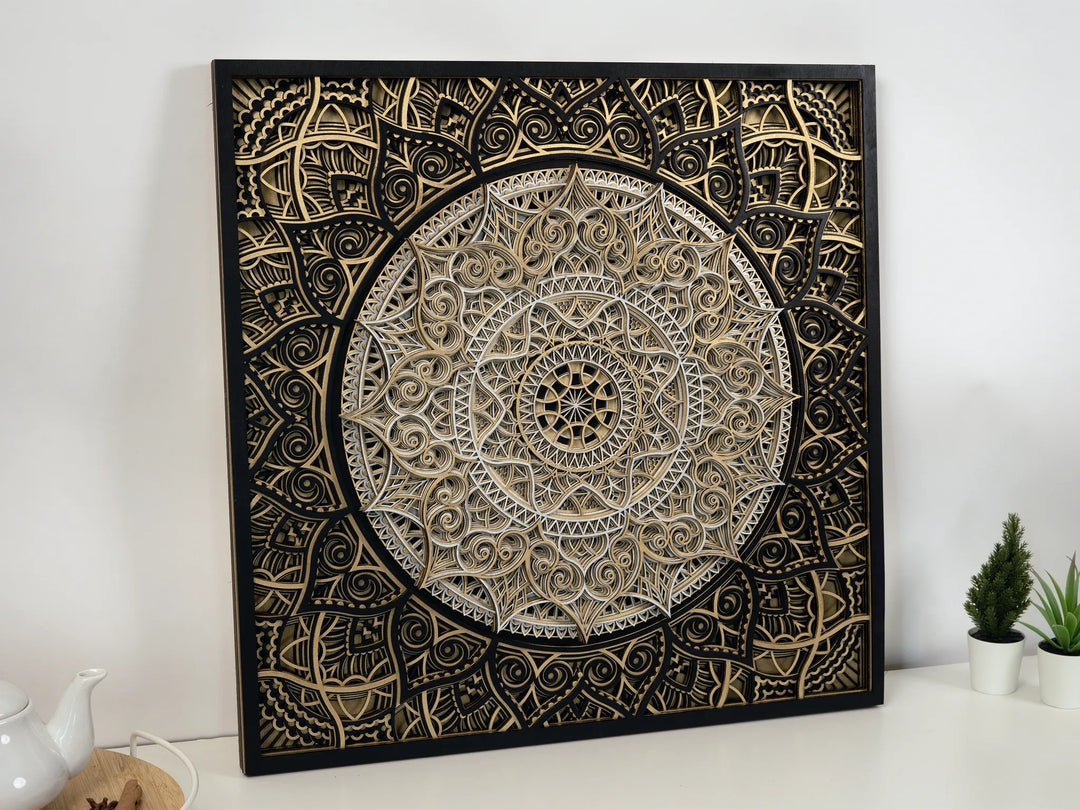 Handcrafted Wooden Mandala Wall Art