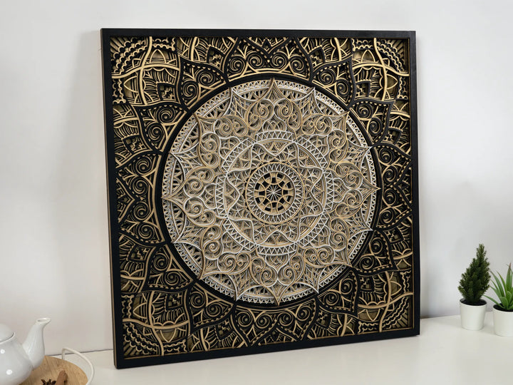 Handcrafted Wooden Mandala Wall Art