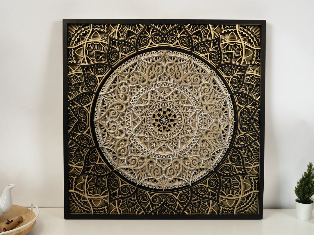 Handcrafted Wooden Mandala Wall Art
