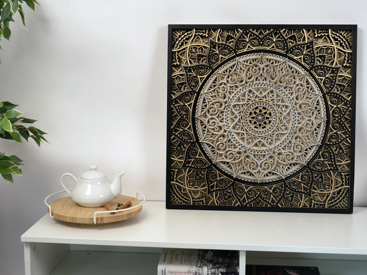 Handcrafted Wooden Mandala Wall Art