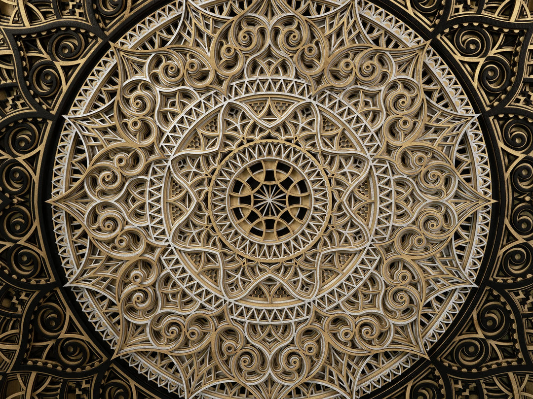 Handcrafted Wooden Mandala Wall Art