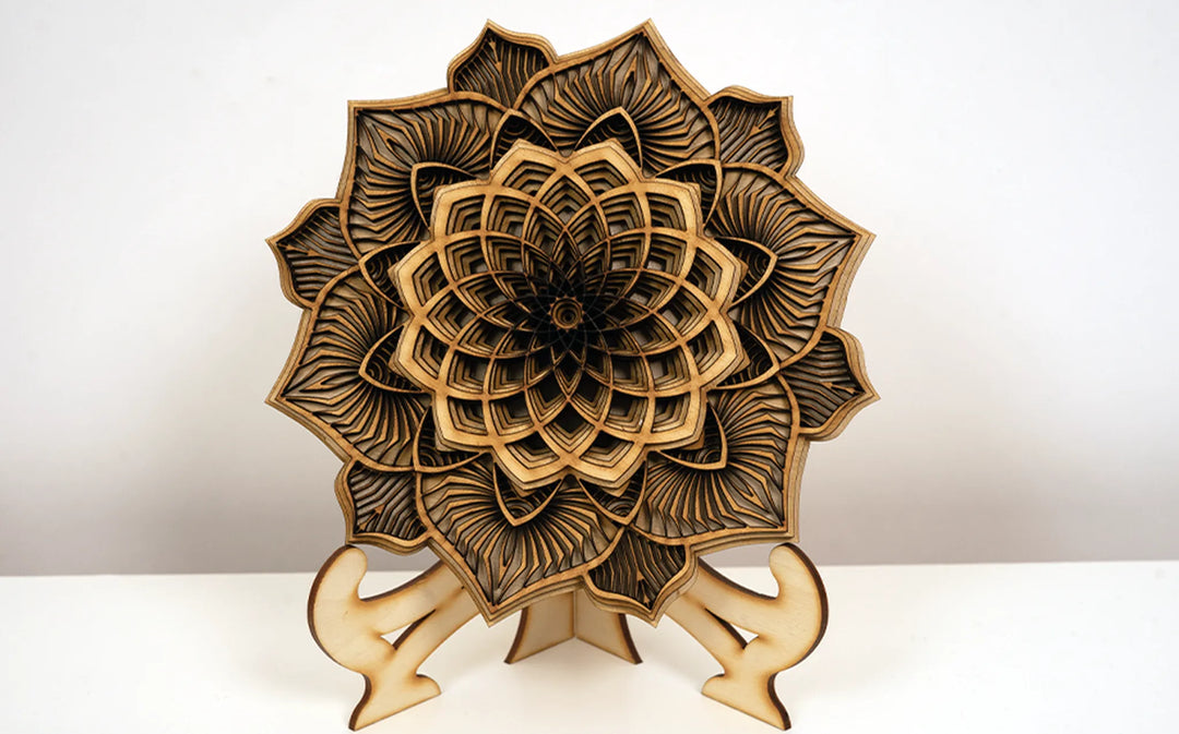 Flower Boho Wooden Mandala Wall Art