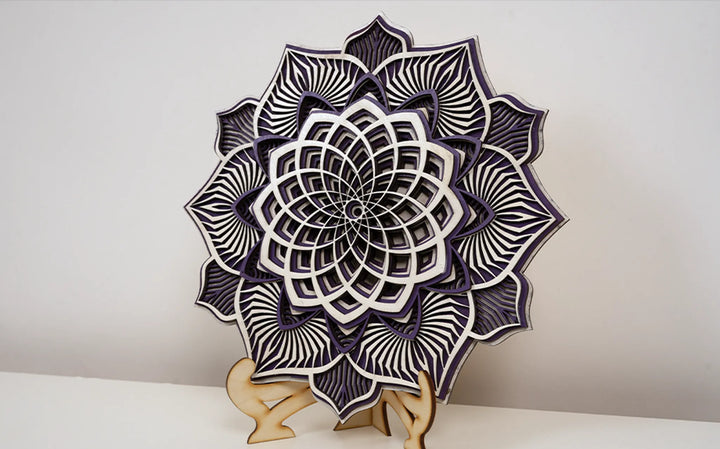 Flower Boho Wooden Mandala Wall Art