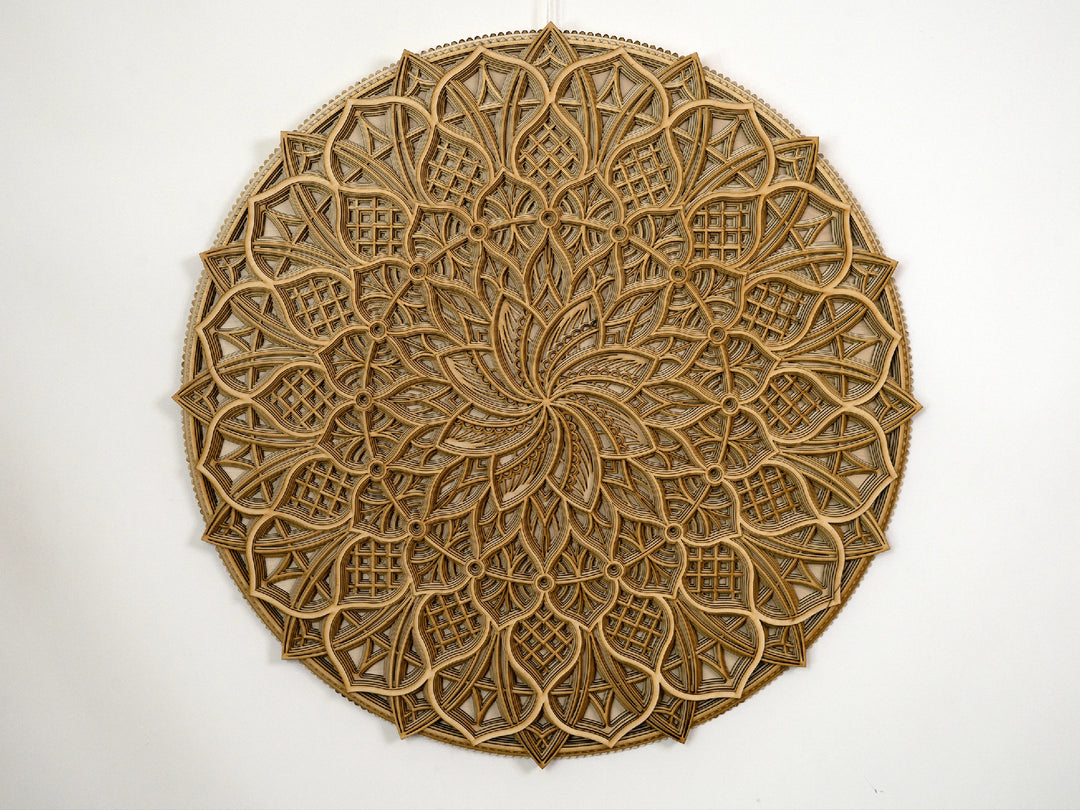 Boho Style Wooden Mandala Wall Art